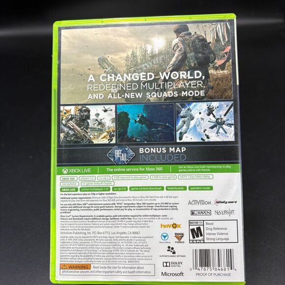 Call of Duty Ghosts Xbox 360 NO MANUAL - Picture 3 of 9